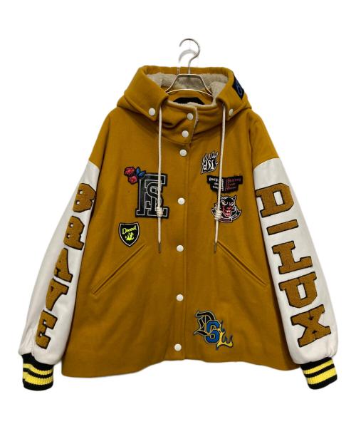 中古・古着通販】DIESEL (ディーゼル) ワッペンスタジャン マスタード