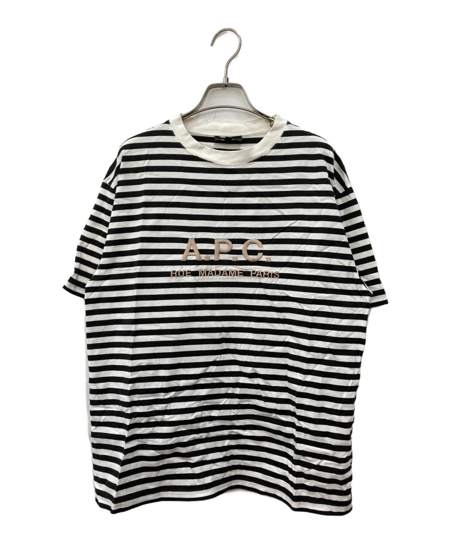 中古・古着通販】A.P.C. (アーペーセー) ボーダーTシャツ ホワイト 