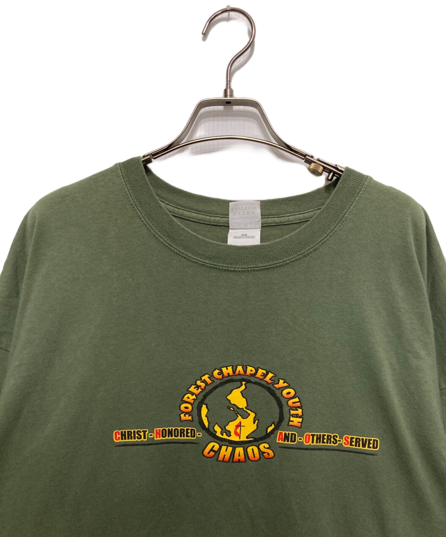 中古・古着通販】GILDAN (ギルダン) プリントTシャツ グリーン サイズ