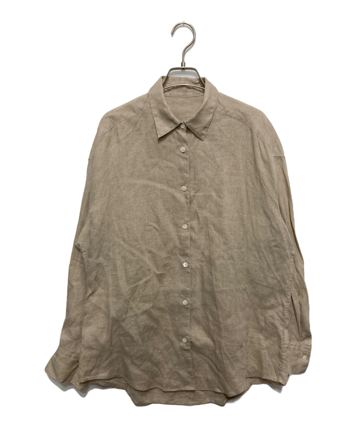 中古・古着通販】Plage (プラージュ) フレンチリネンシャツ ベージュ 