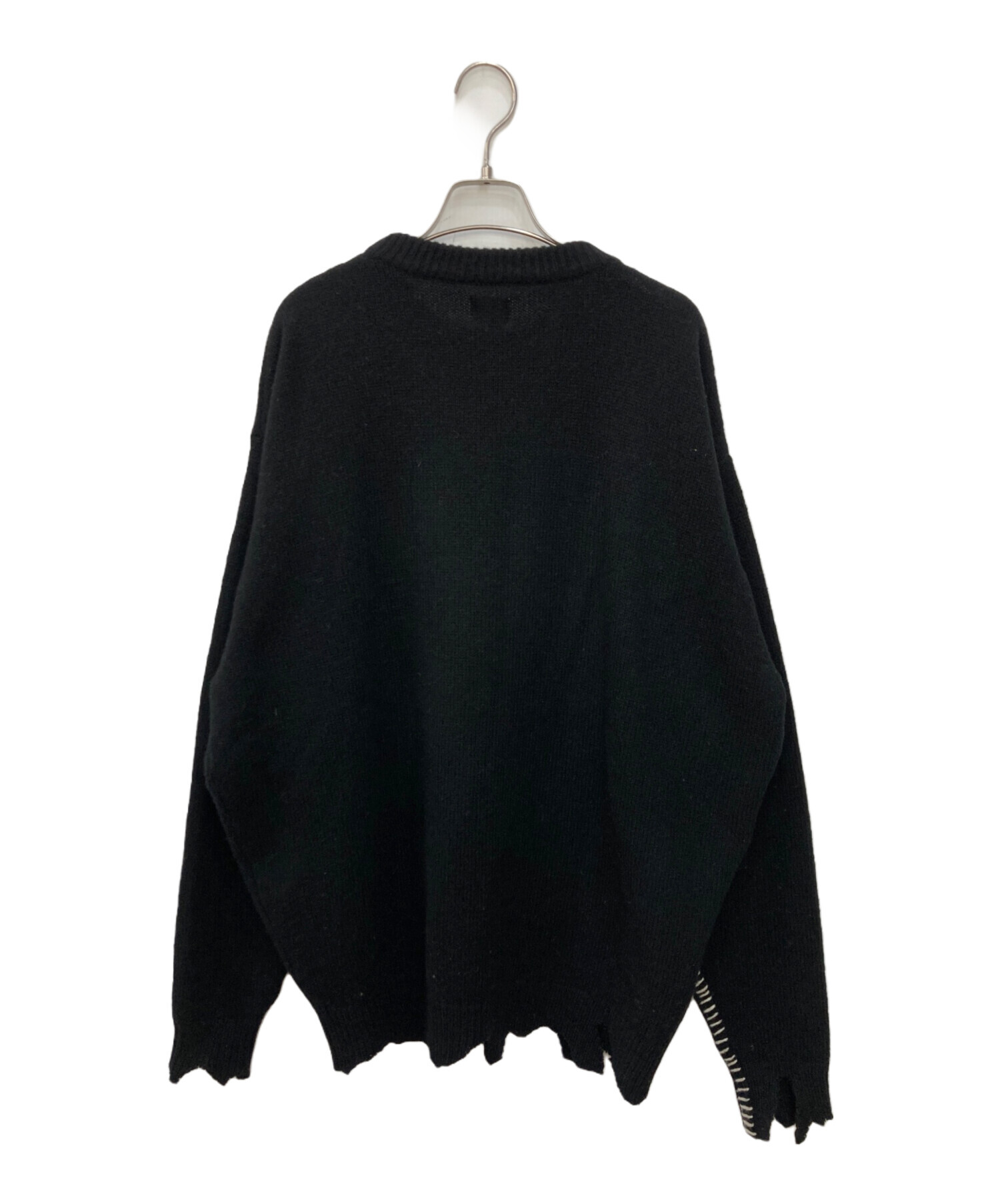中古・古着通販】SAINT MICHAEL (セントマイケル) KNIT/CLF/BLACK 