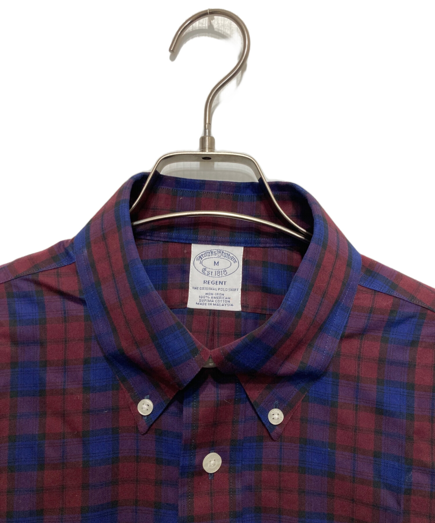 【未使用品】ブルックスブラザース ボタンダウンシャツ 青タグ M Brooks Brothers - 90s ブルックスブラザーズ 長袖 ボタンダウン