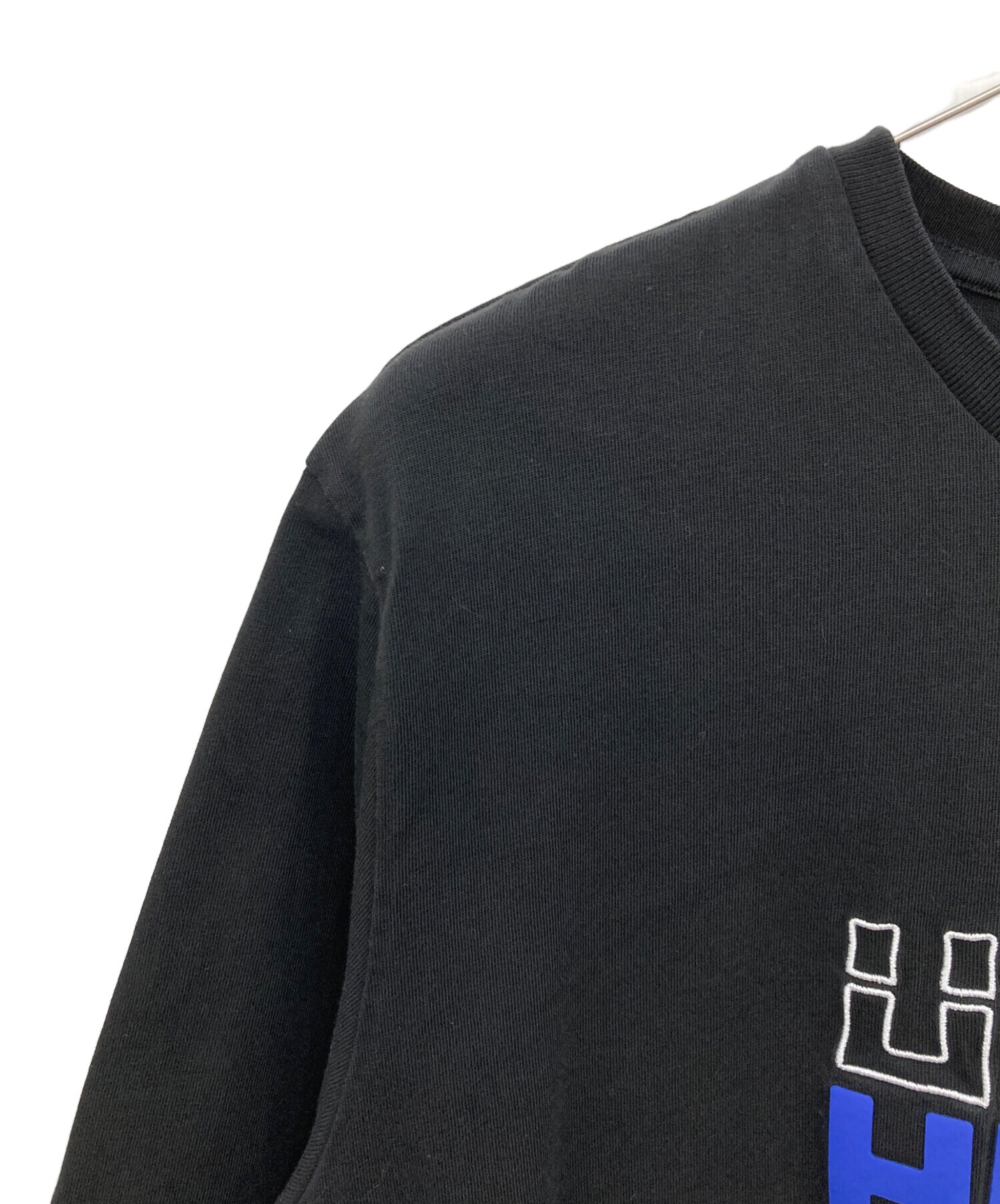 中古・古着通販】HERNO (ヘルノ) クルーネックロゴTシャツ ブラック 