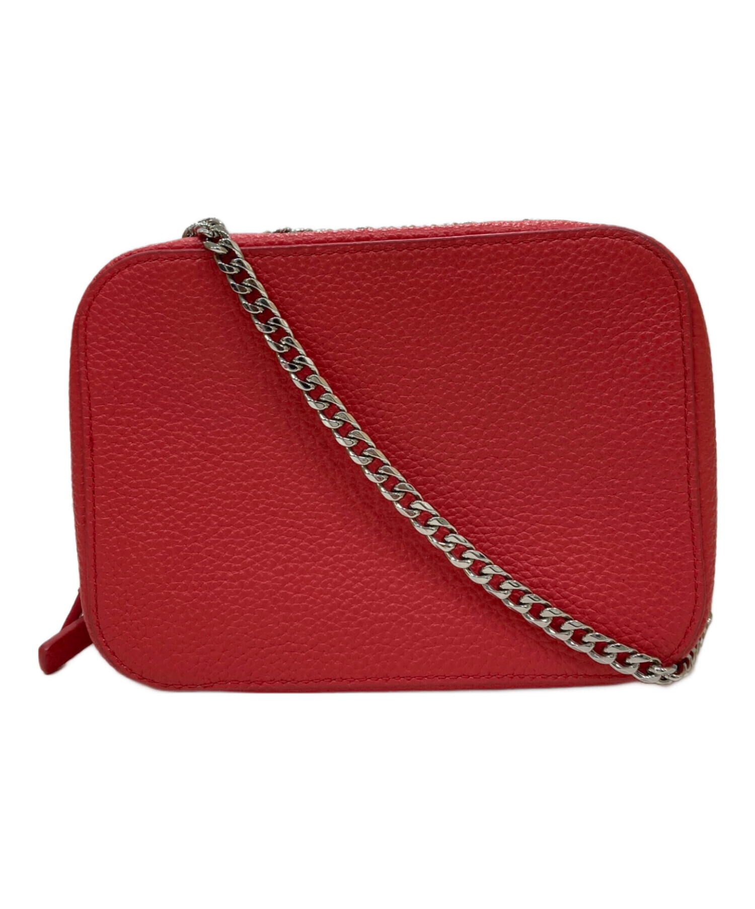 中古・古着通販】LACOSTE (ラコステ) ボックスショルダーバッグ レッド