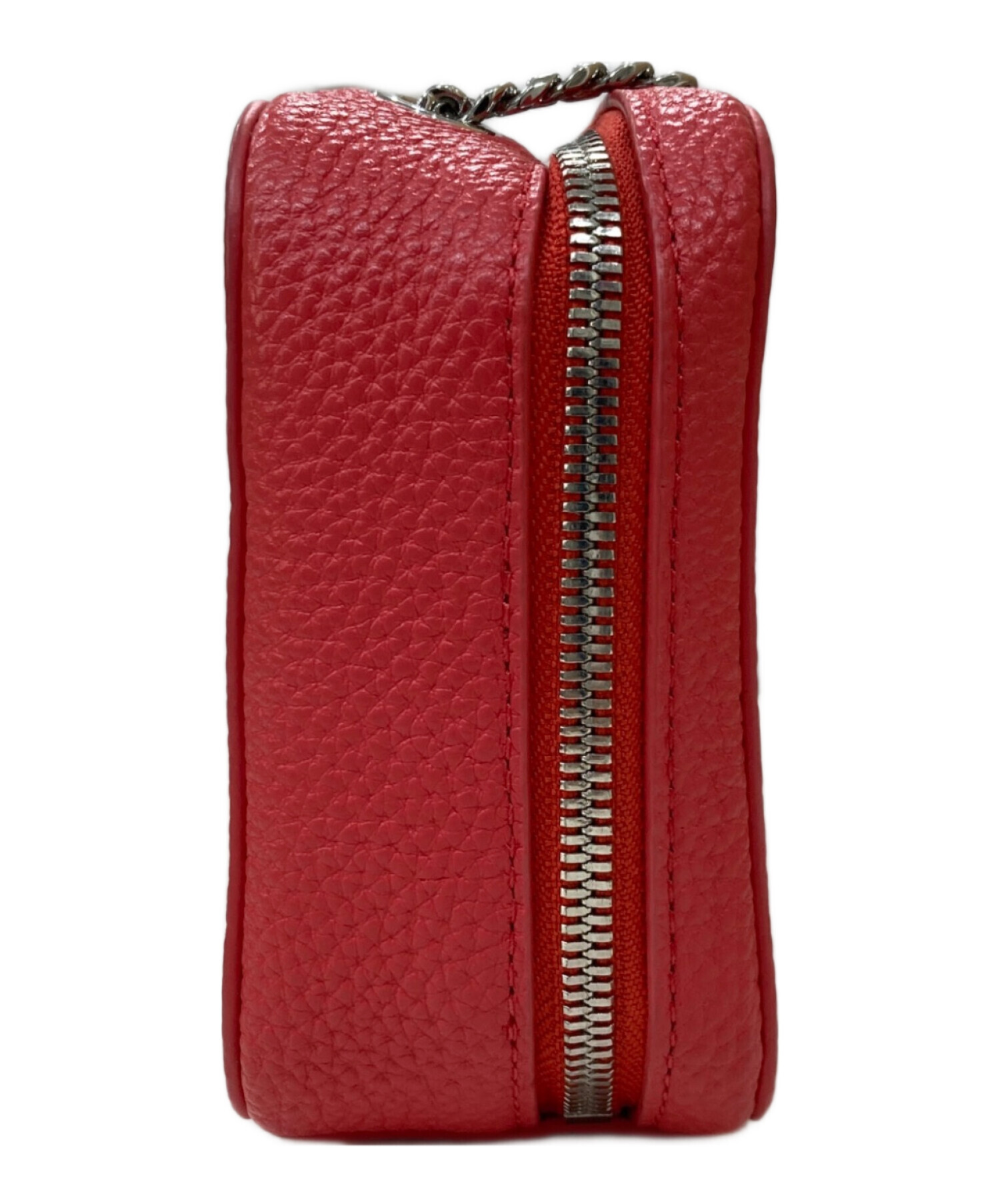 中古・古着通販】LACOSTE (ラコステ) ボックスショルダーバッグ レッド