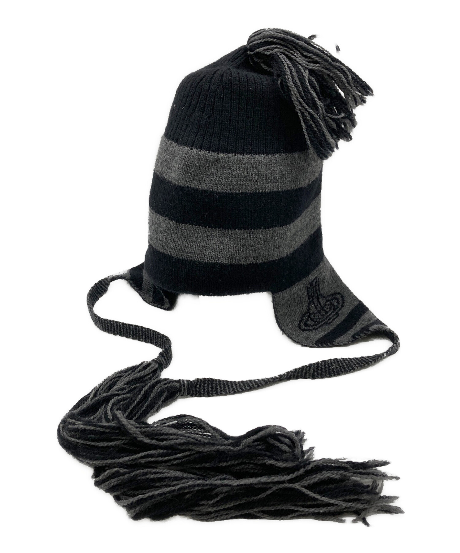 Vivienne Westwood ニット帽 ブラック 中古・古着通販】Vivienne Westwood (ヴィヴィアンウエストウッド