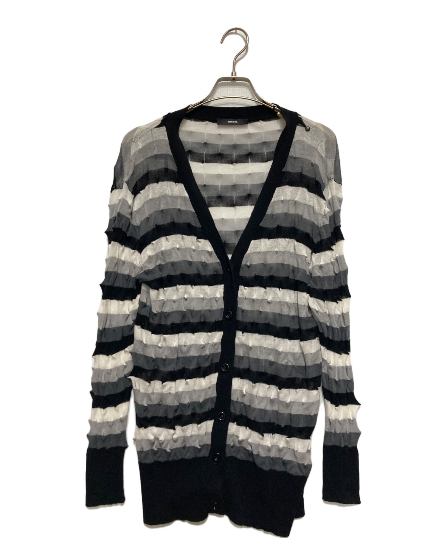 中古・古着通販】DIESEL (ディーゼル) コットンニットカーディガン 