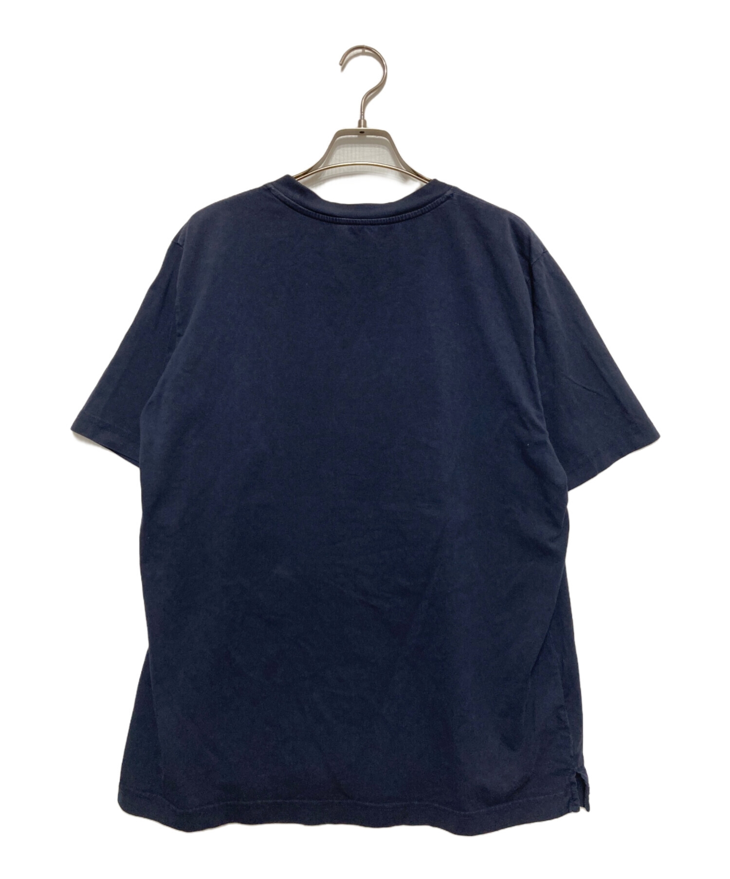 Marni ネイビー 刺繍入りシャツ サイズ48 中古・古着通販】MARNI (マルニ) ロゴ刺繍Tシャツ ネイビー サイズ