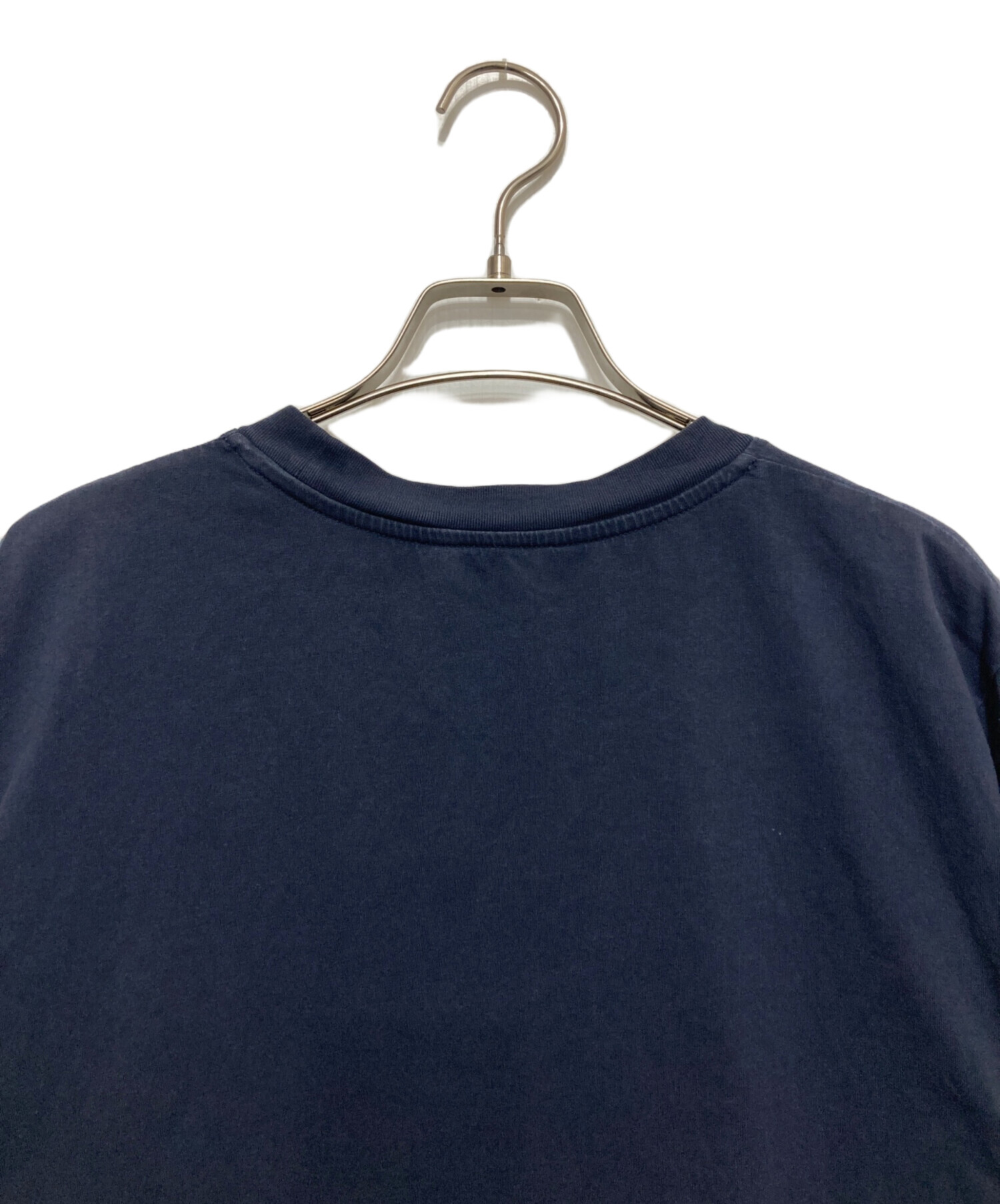 Marni ネイビー 刺繍入りシャツ サイズ48 中古・古着通販】MARNI (マルニ) ロゴ刺繍Tシャツ ネイビー サイズ
