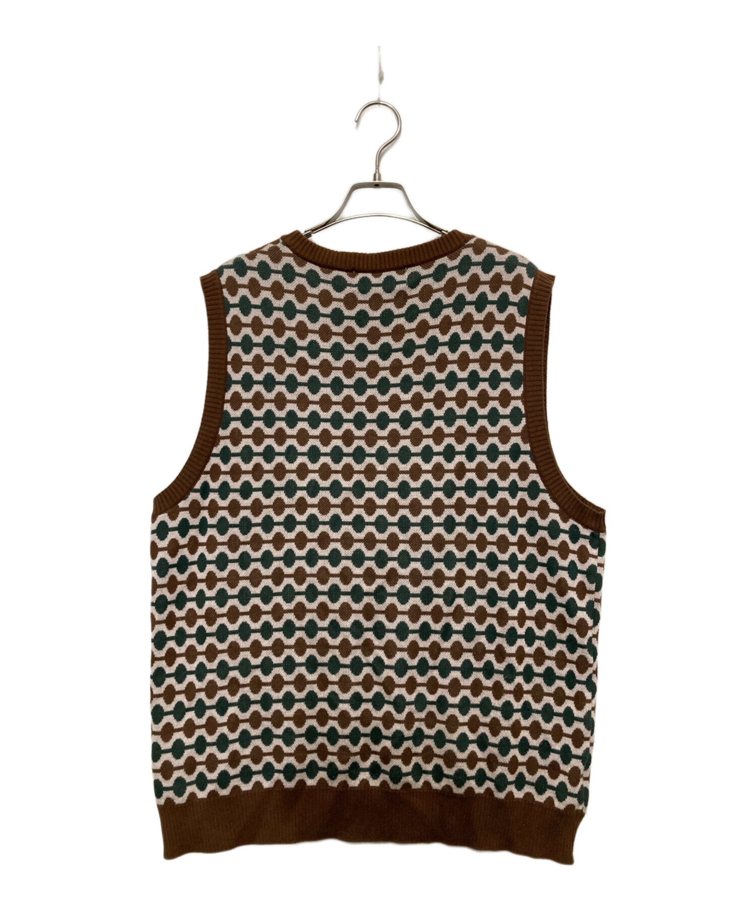 中古・古着通販】BoTT (ボット) Link Knit Vest ブラウン サイズ:XL 