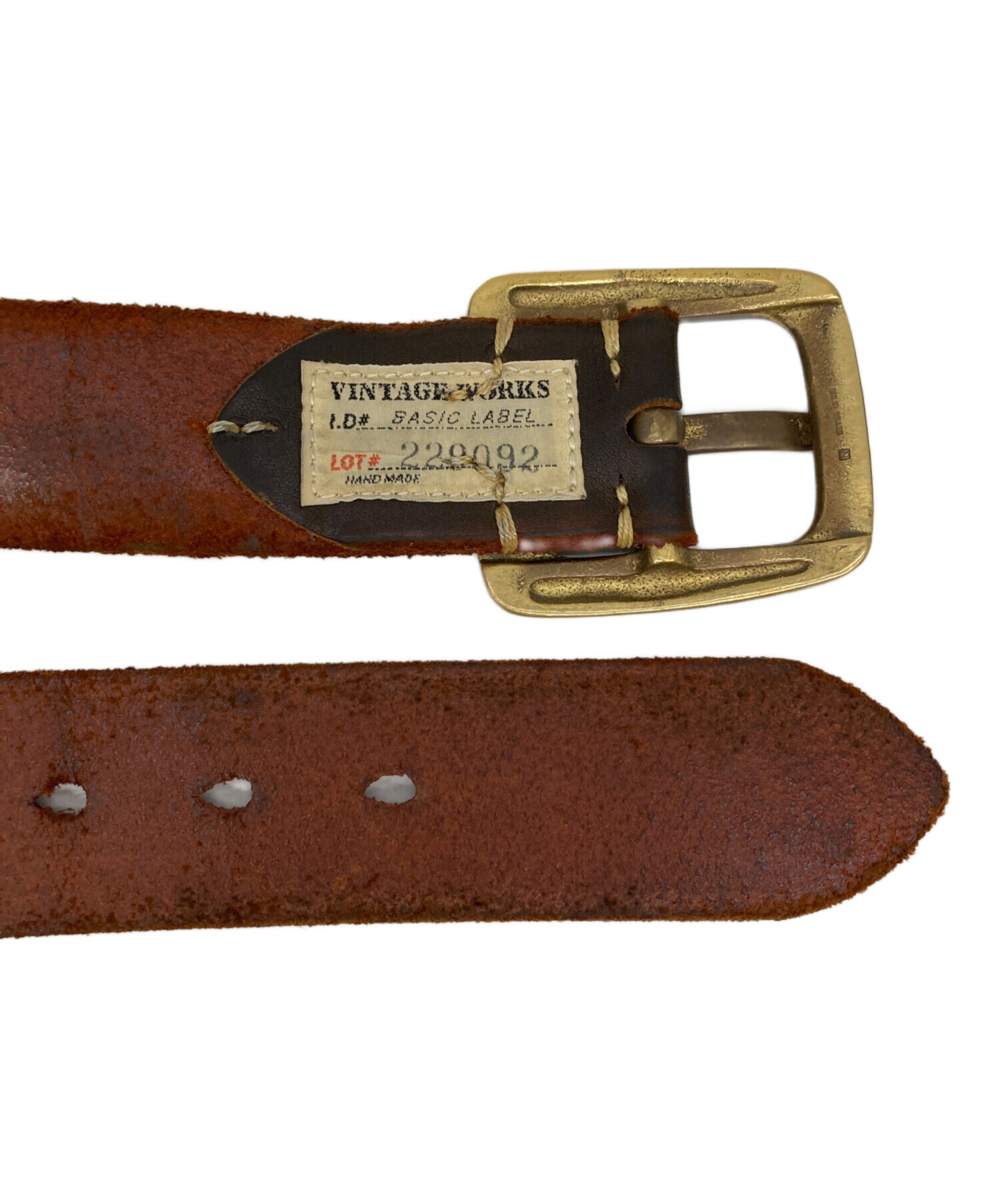 ヴィンテージワークス　Vintage Works Vintage Works」ヴィンテージワークス ナロー レザーベルト 細ベルト