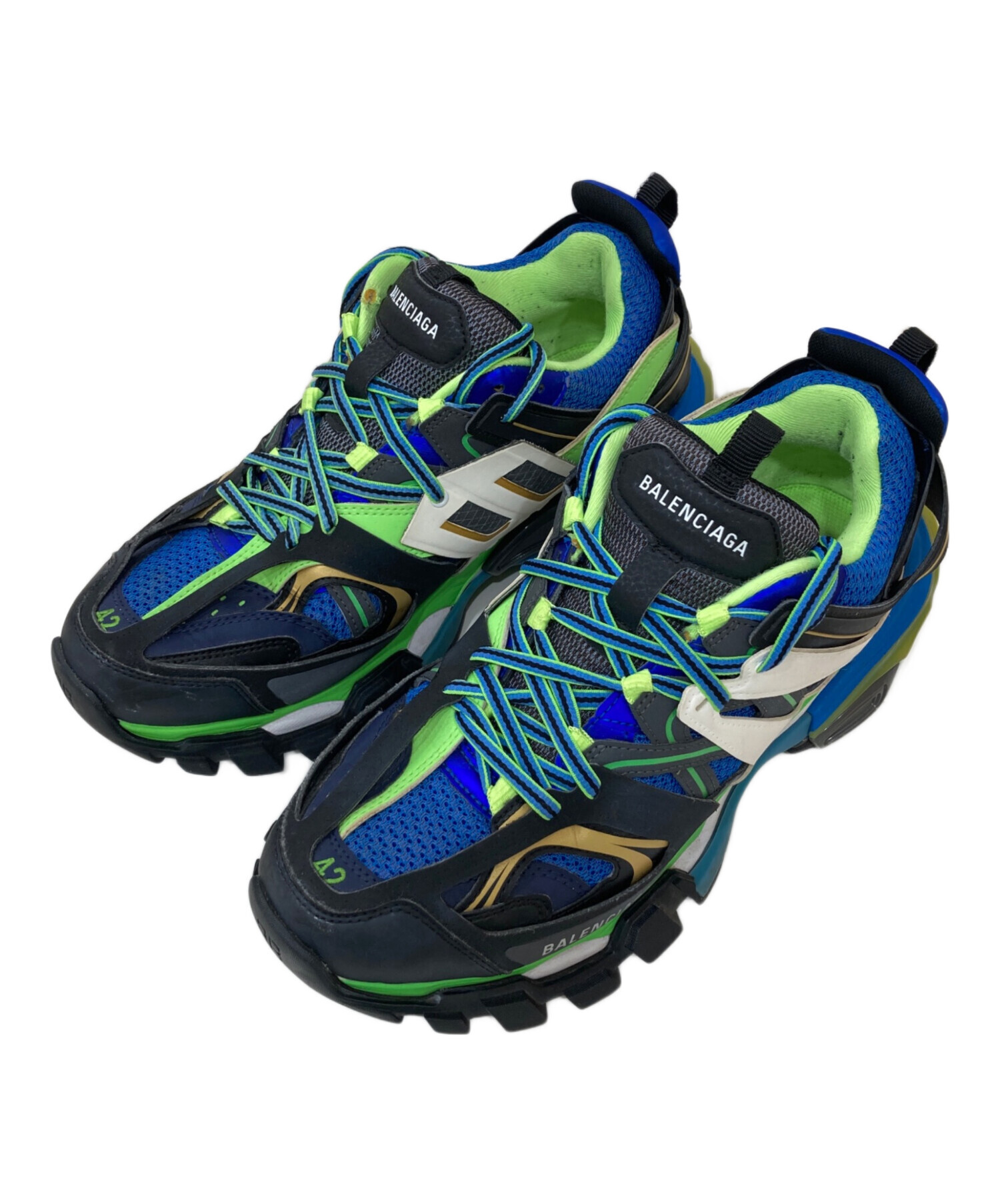 中古・古着通販】BALENCIAGA (バレンシアガ) TRACK TRAINER ブルー 