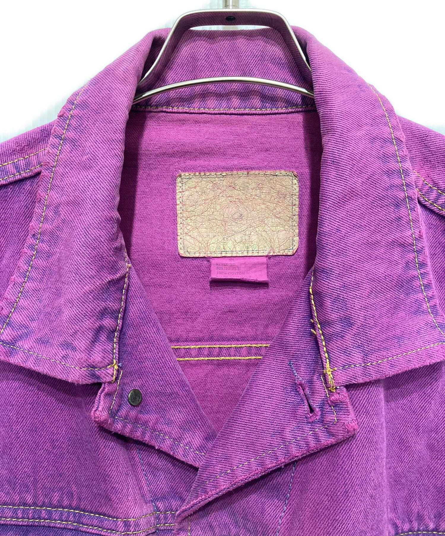 中古・古着通販】GAP (ギャップ) デニムジャケット パープル サイズ:XL 