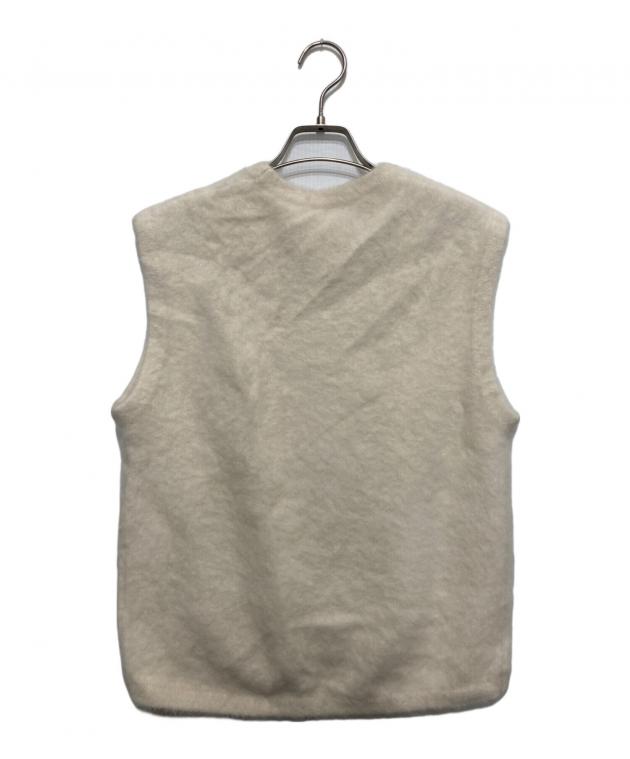 DES PRES（デ・プレ）フォックスカシミヤ クルーネックファーベスト