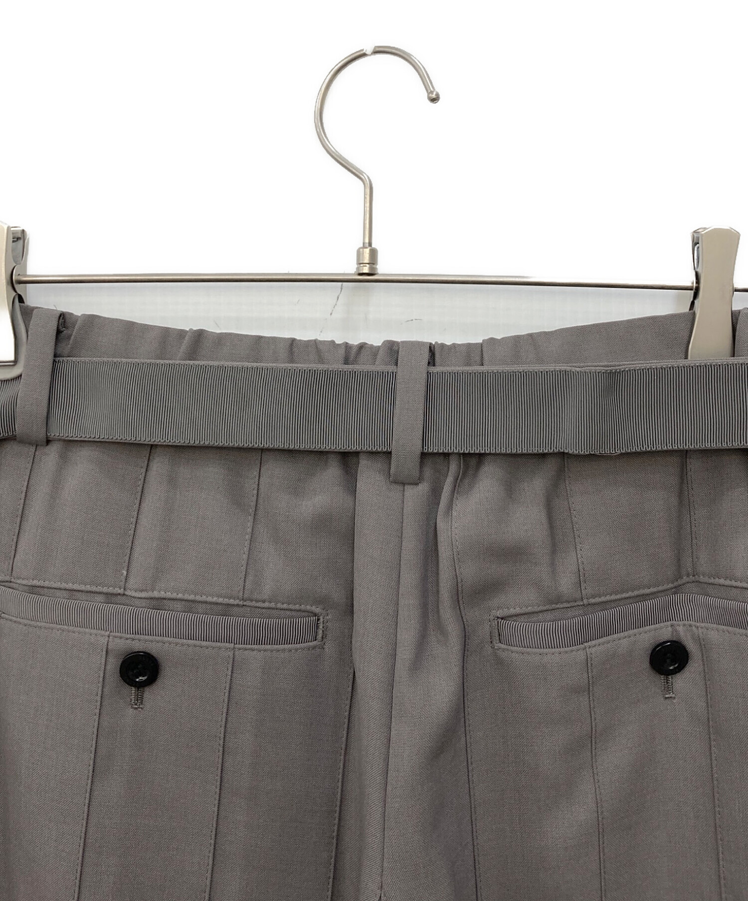 中古・古着通販】sacai (サカイ) Suting Pants グレー サイズ:1