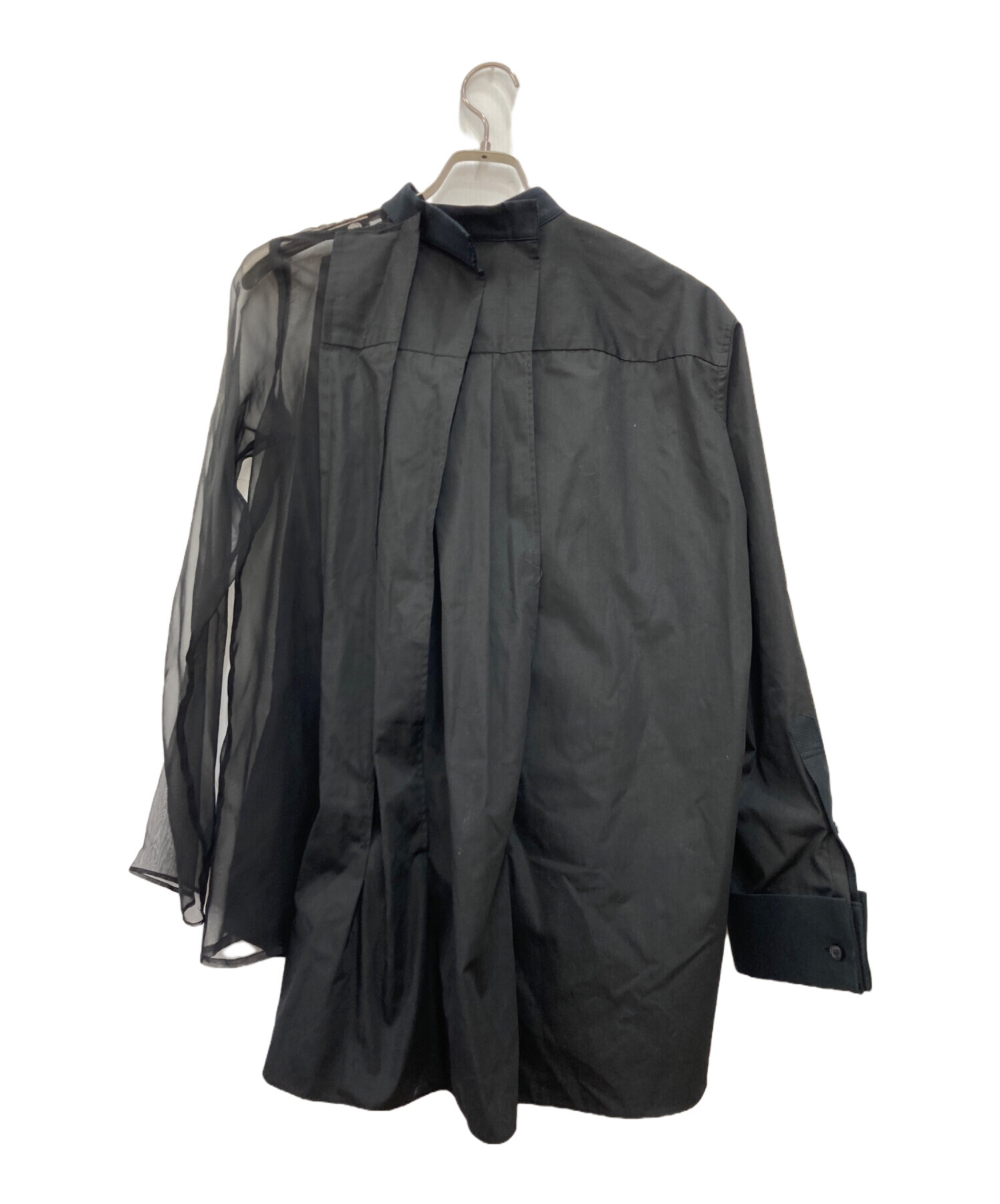中古・古着通販】sacai (サカイ) Chiffon Mix Cotton Poplin Shirt 