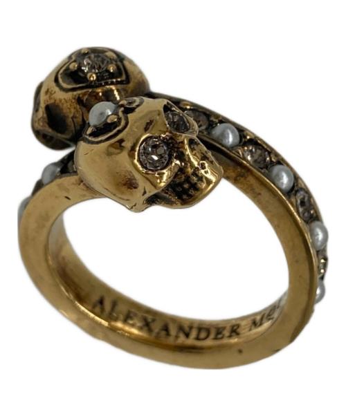 アレキサンダーマックイーンAlexanderMcQueenゴールドスカルバングル アレキサンダーマックイーンAlexanderMcQueenゴールドスカルバングル