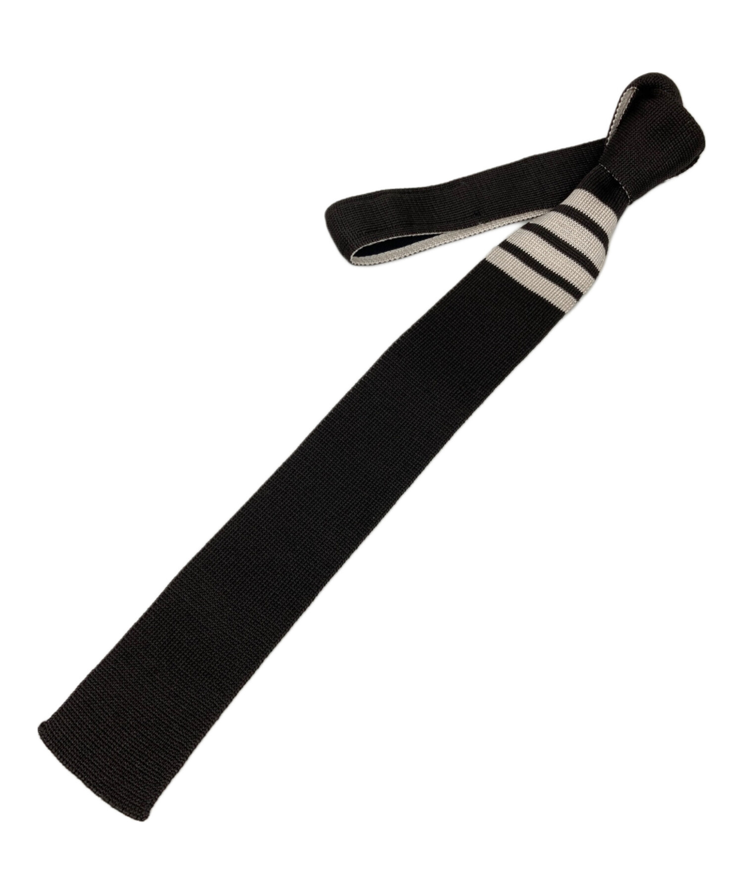 THOM BROWNE トムブラウン ニットタイ ダークブラウン 中古・古着通販】Thom Browne (トムブラウン) ニットタイ ブラウン