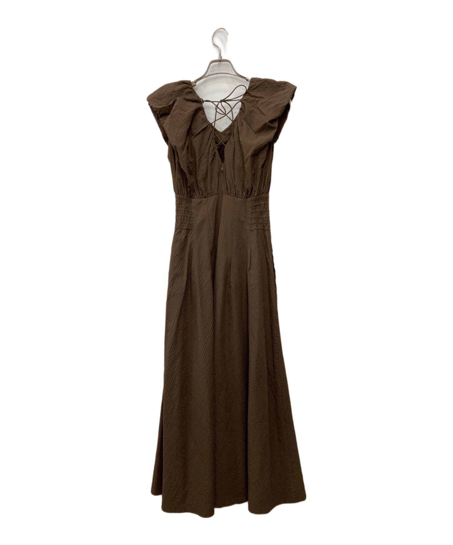 COCO DEAL ココディール サッカーノースリーブワンピース 新品未使用 ココディール サッカーノースリーブワンピース ネイビー 新品未