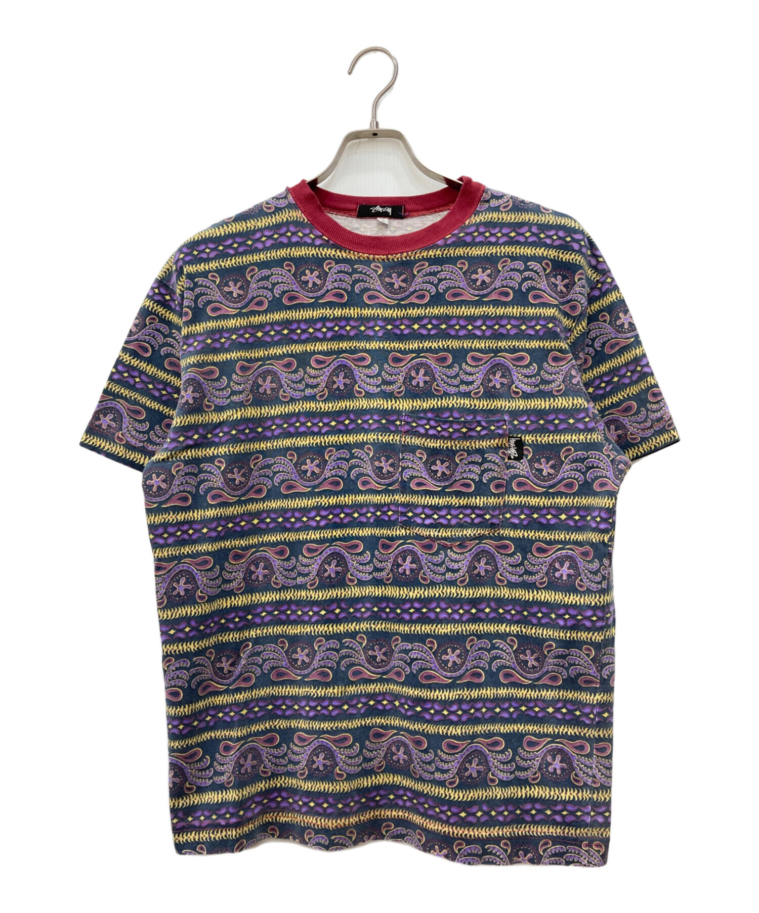 中古・古着通販】stussy (ステューシー) All-Over Pattern Pocket Tee 