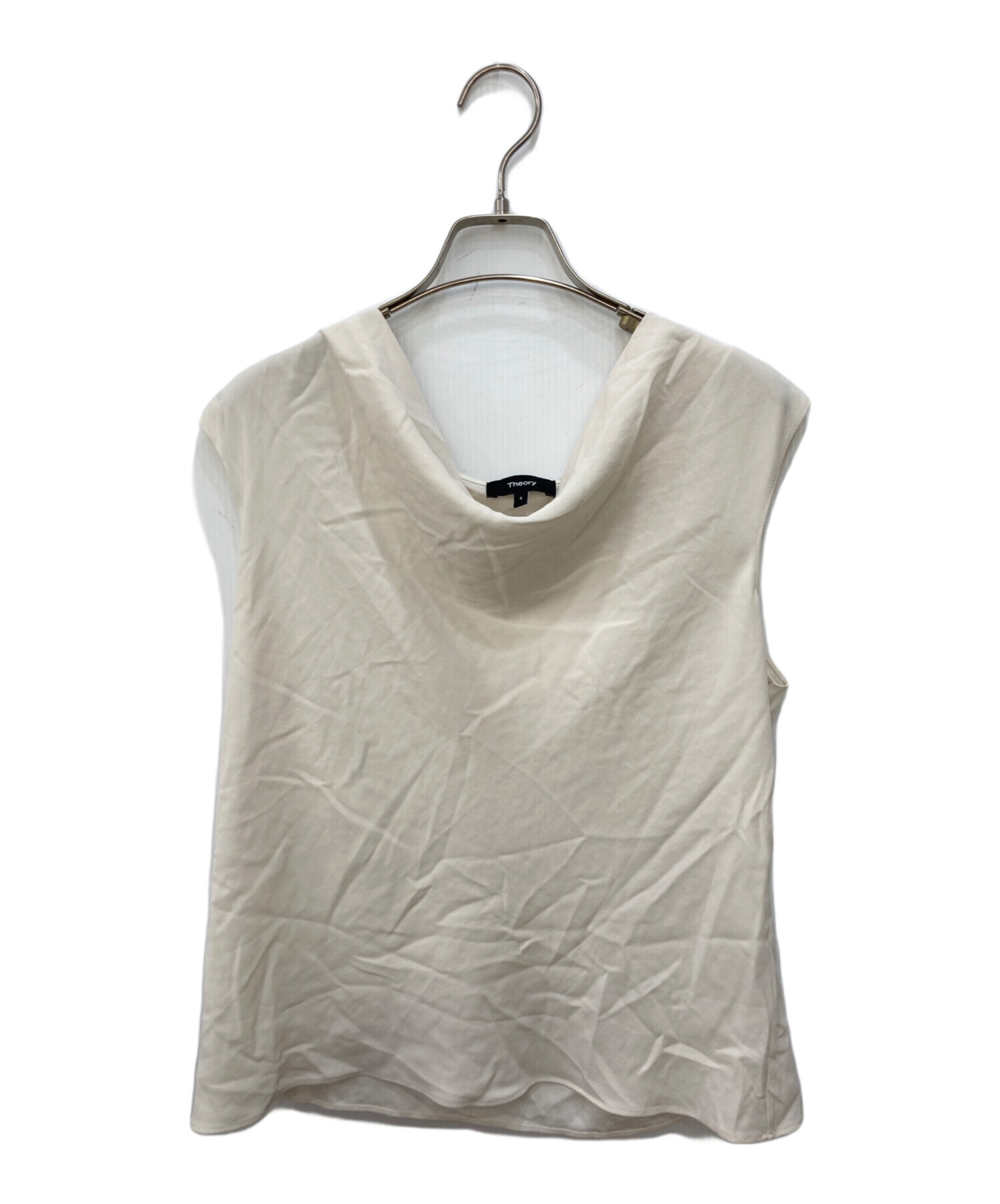 中古・古着通販】theory (セオリー) SS COWL TOP ブラウス ベージュ