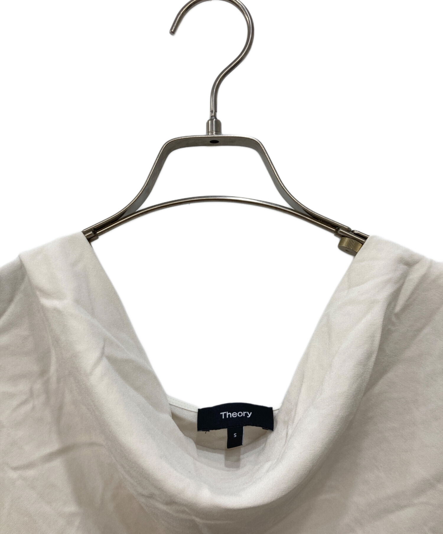 中古・古着通販】theory (セオリー) SS COWL TOP ブラウス ベージュ