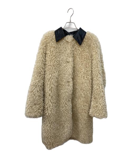 中古・古着通販】THROW (スロー) ボアコート ベージュ サイズ:1