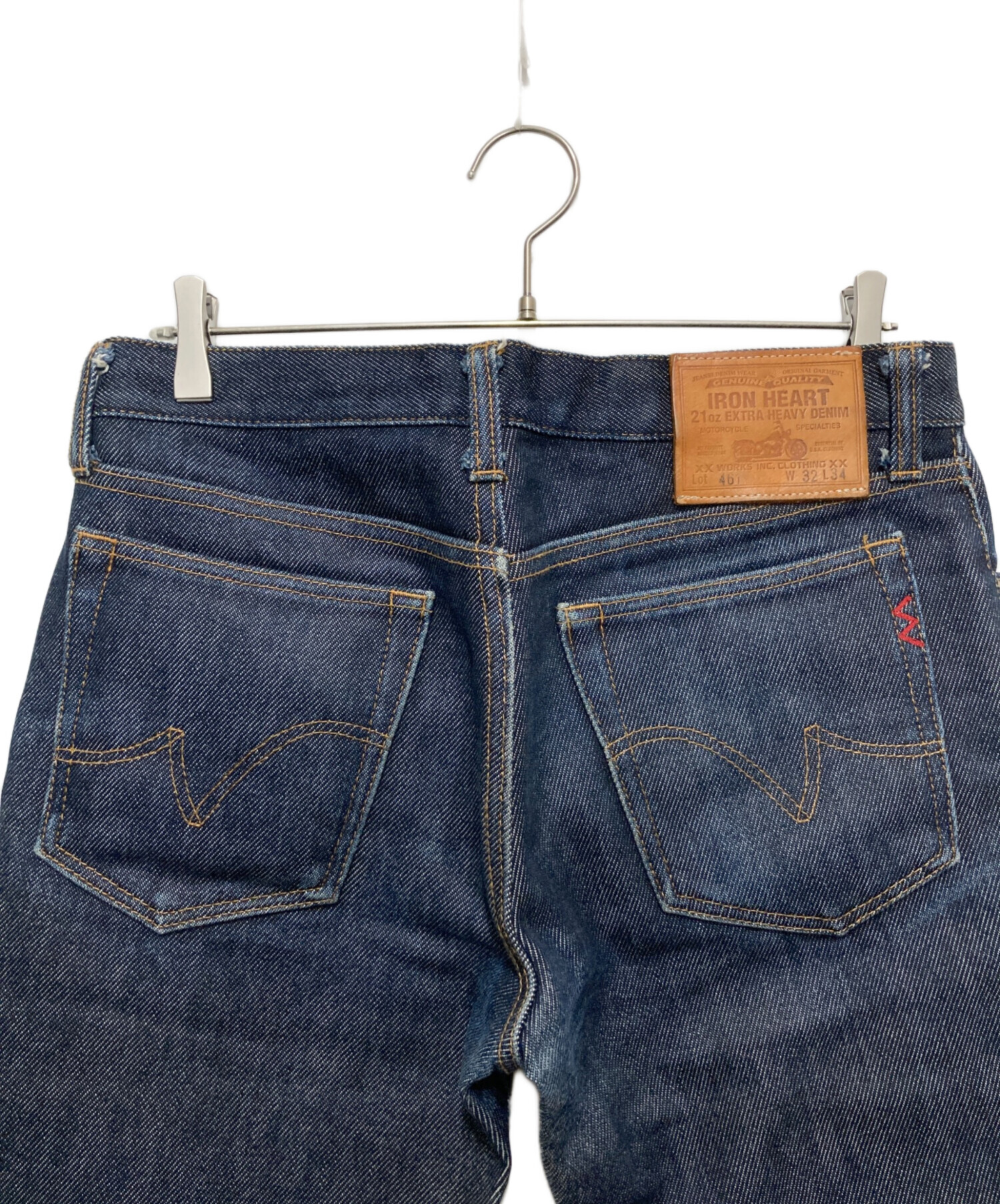 アイアンハート　４６１　Ｗ３２ 中古・古着通販】IRON HEART (アイアンハート) 21oz 461デニムパンツ