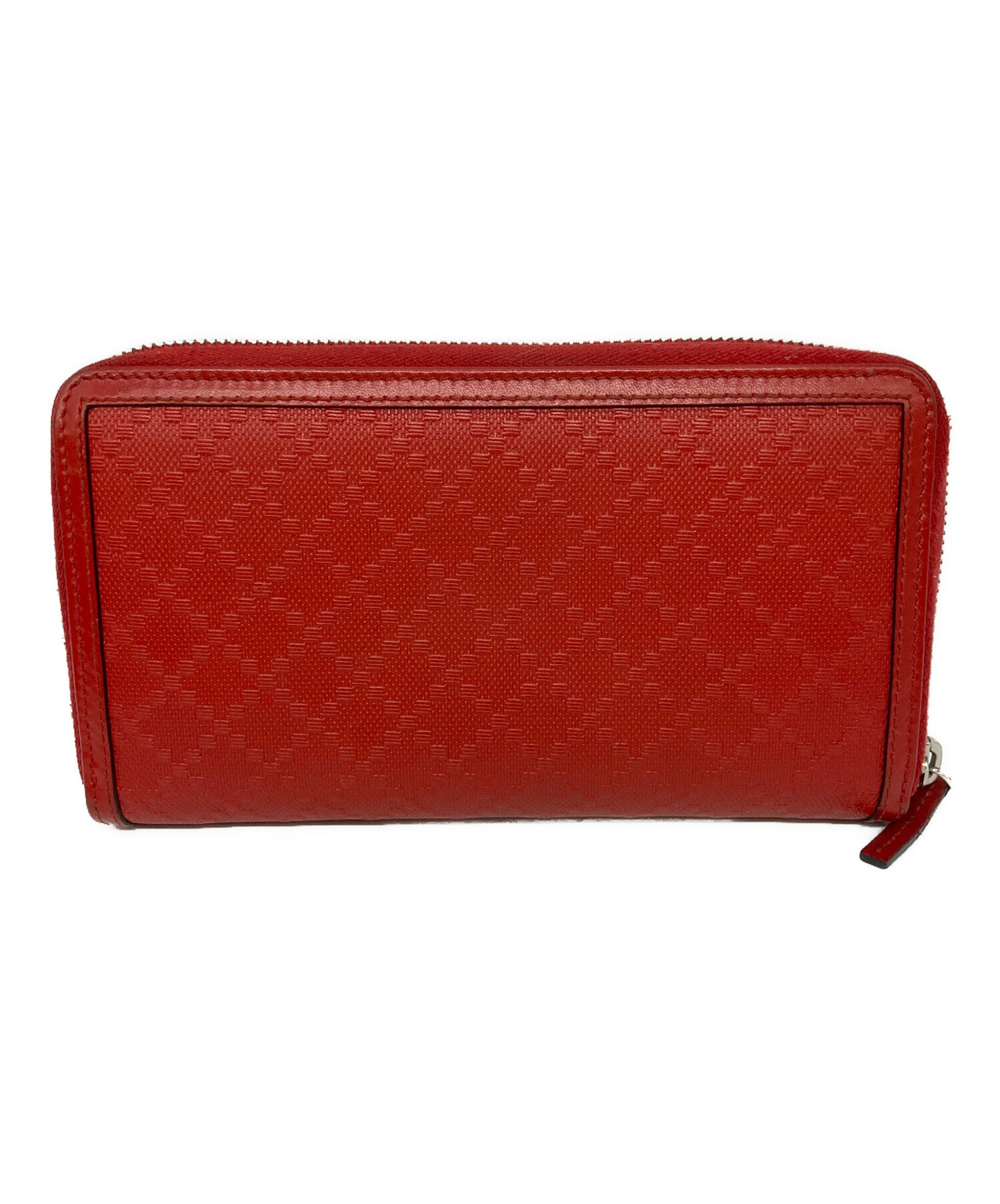 中古・古着通販】GUCCI (グッチ) ディアマンテレザー長財布 レッド 