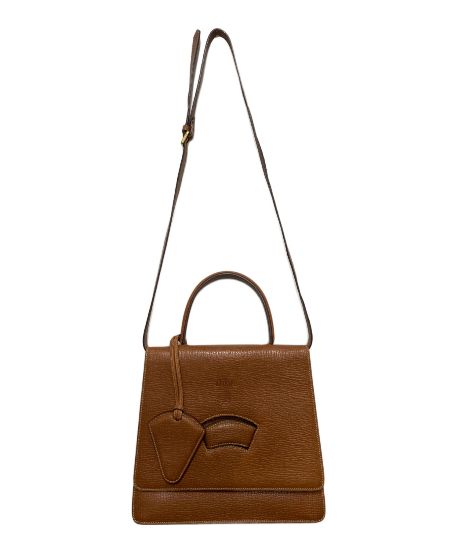 中古・古着通販】LOEWE (ロエベ) 2WAYバッグ ブラウン｜ブランド・古着