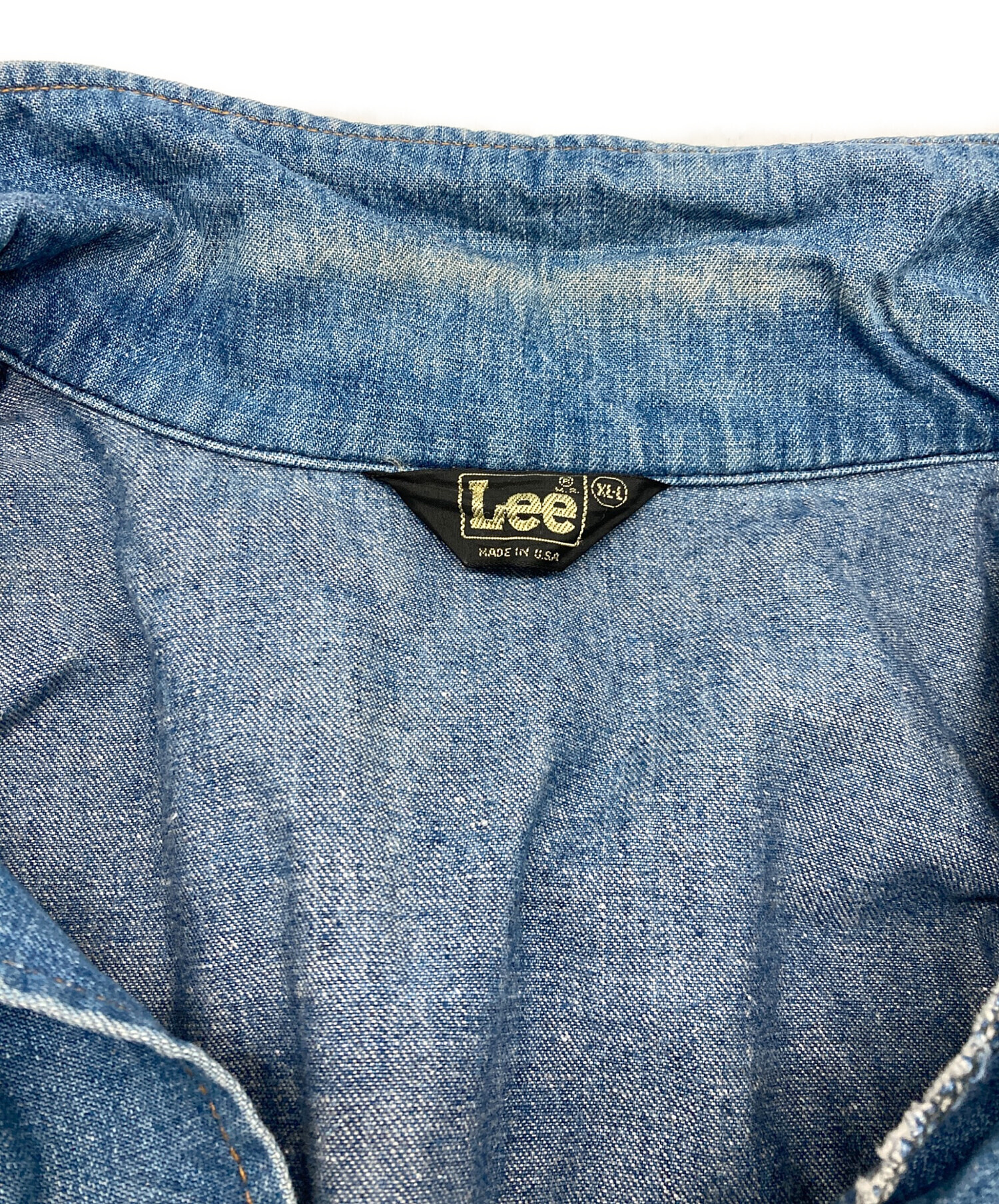 中古・古着通販】LEE (リー) デニムシャツ ブルー サイズ:XL｜ブランド