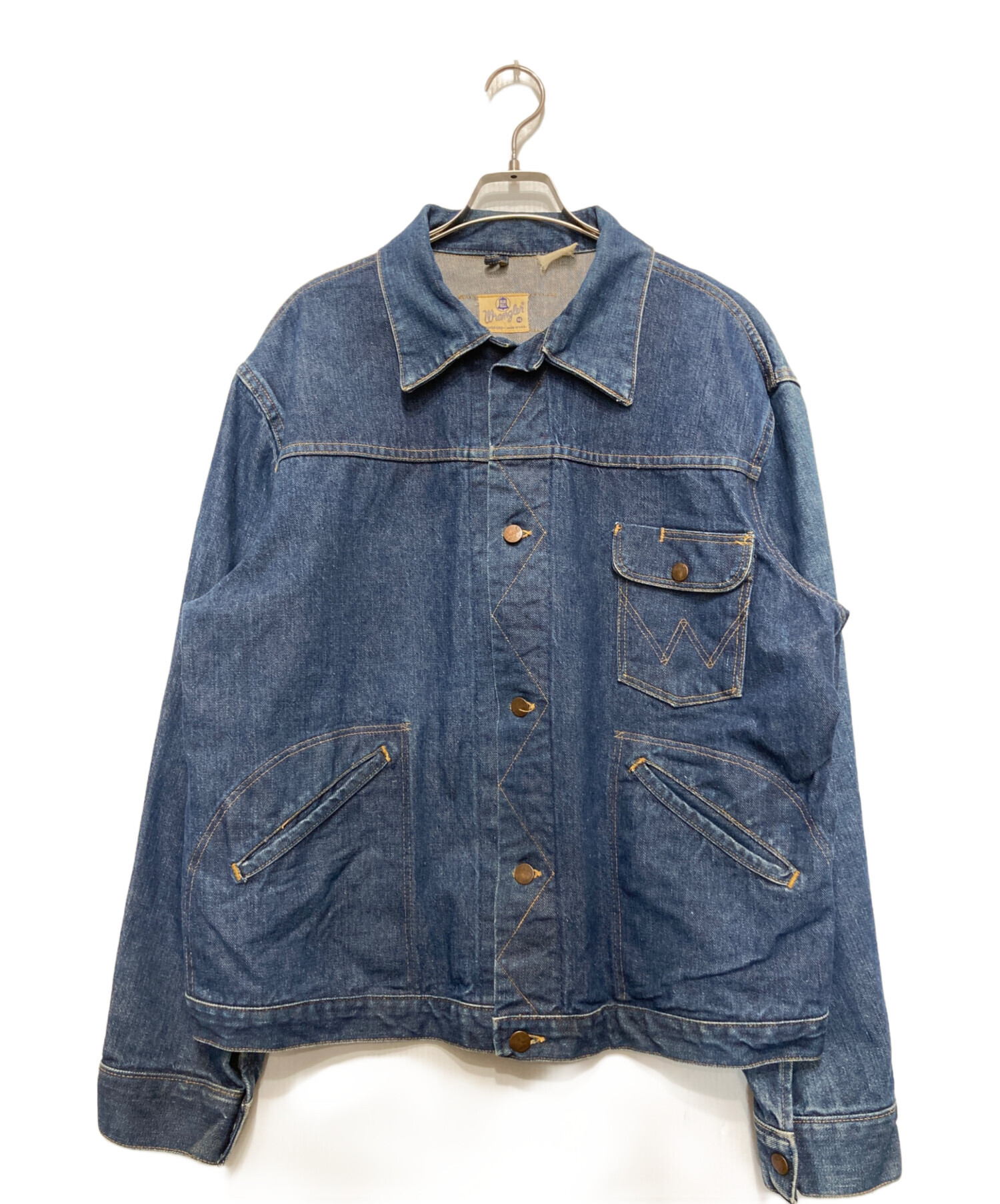 と*。様 Wrangler デニムジャケット サイズ46 中古・古着通販】Wrangler (ラングラー) デニムジャケット ブルー