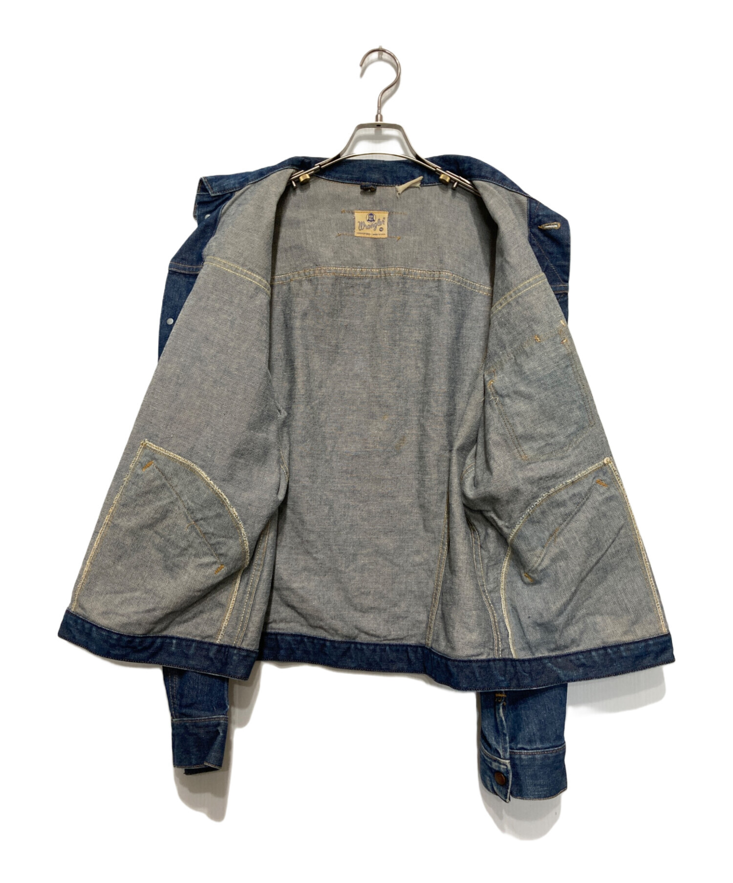 と*。様 Wrangler デニムジャケット サイズ46 中古・古着通販】Wrangler (ラングラー) デニムジャケット ブルー