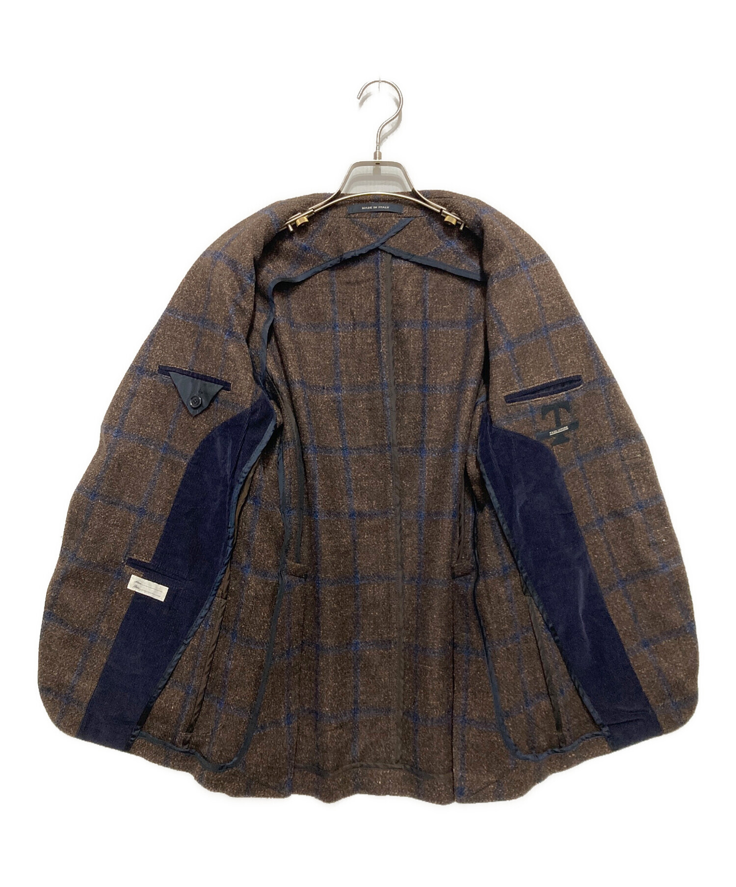 J3134 美品 タリアトーレ モンテカルロリネンサマージャケット ブラウン46 中古・古着通販】TAGLIATORE (タリアトーレ) MONTECARLO シルクリネン