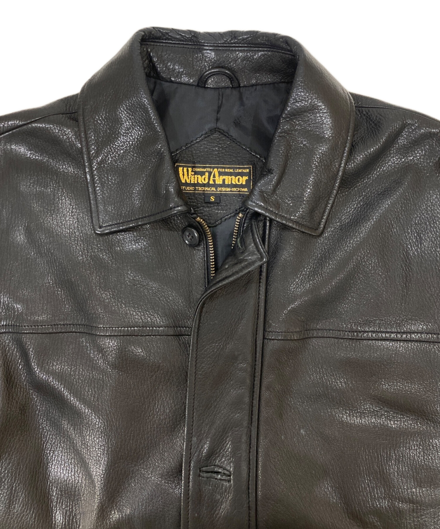 レザージャケット WindArmor 中古・古着通販】Wind Armor (ウィンドアーマー) レザー