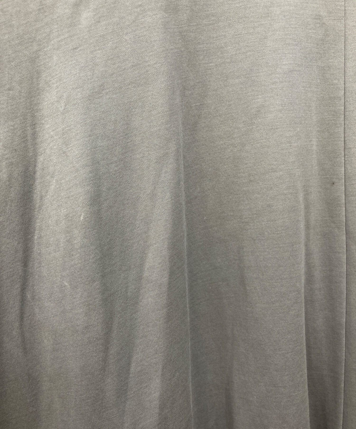 Drawer ドゥロワー ワンピース ダークグレー コットン Drawer（ドゥロワー）の「Drawer コットンツイルフロントフリル