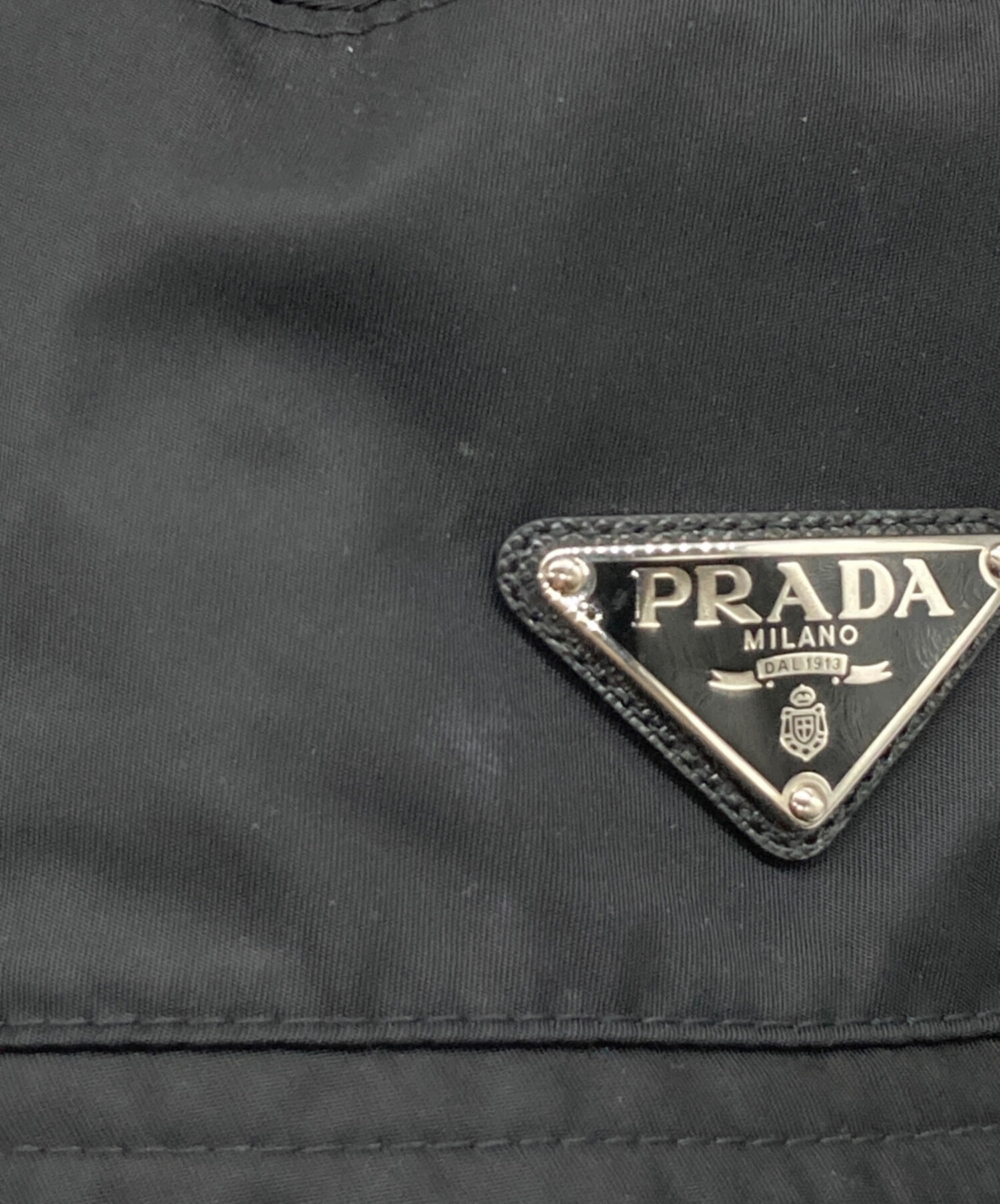 中古・古着通販】PRADA (プラダ) バケットハット ブラック サイズ:M