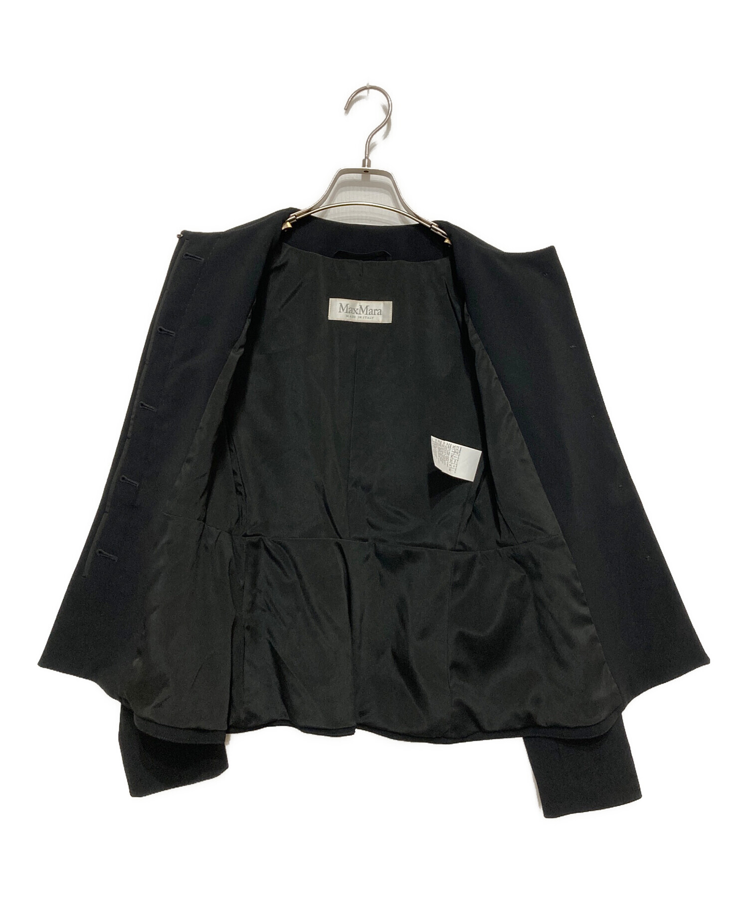 中古・古着通販】MaxMara (マックスマーラ) ノーカラージャケット 