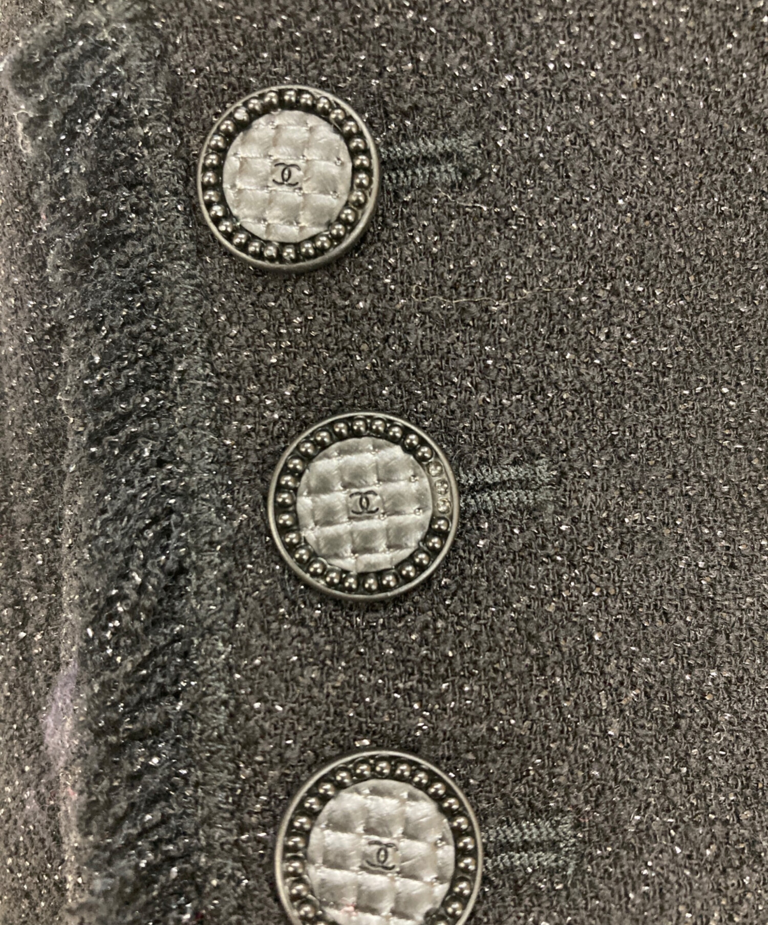 中古・古着通販】CHANEL (シャネル) ラメツイードジャケット