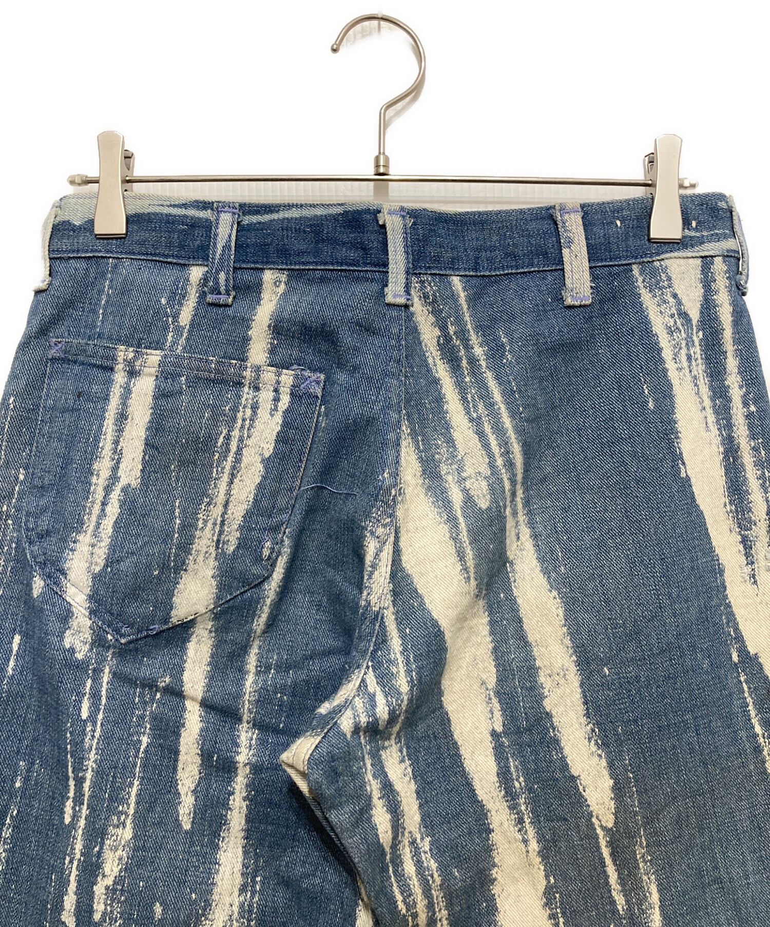 中古・古着通販】LEE (リー) ペイント加工フレアデニムパンツ