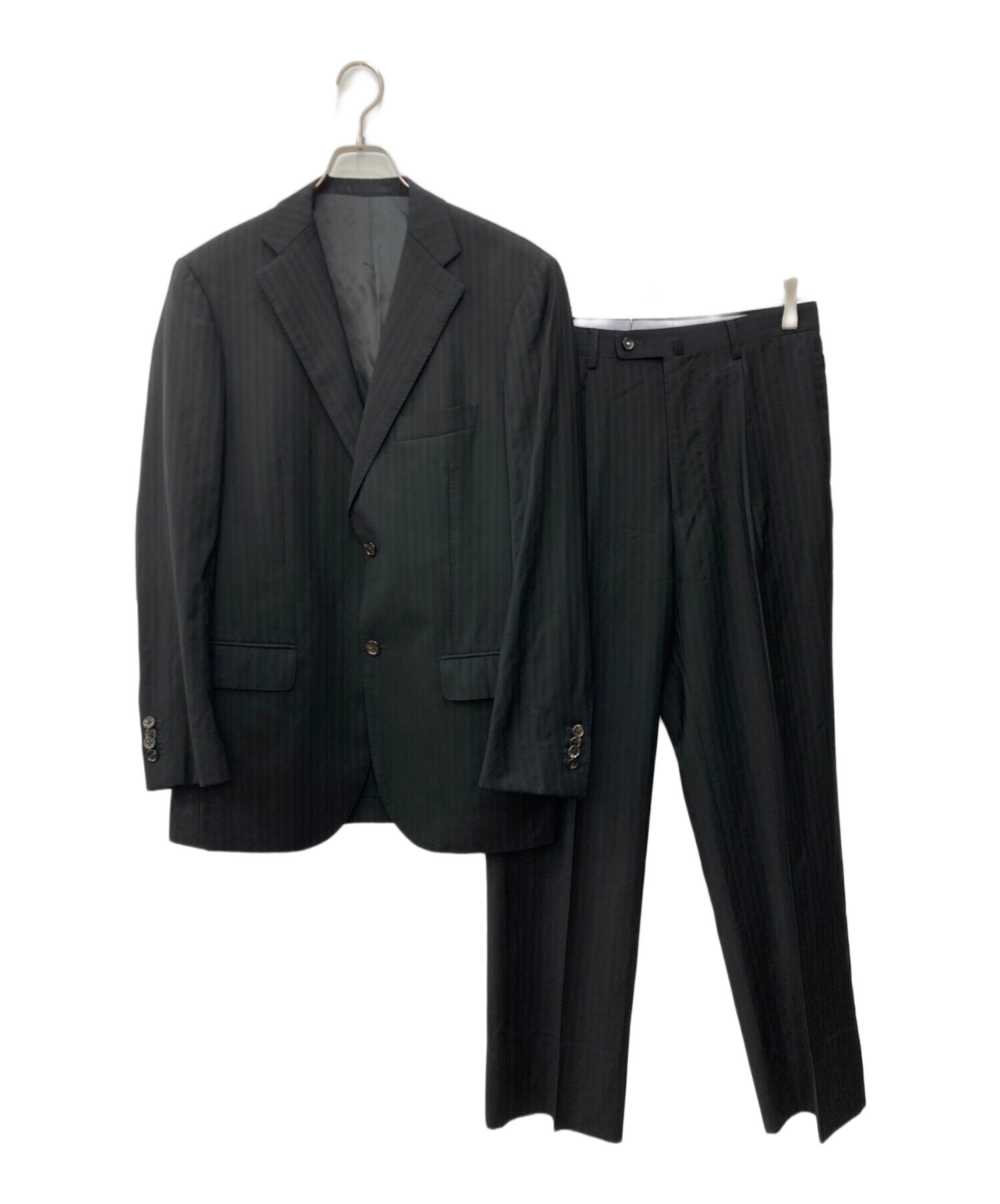 ミツミネ エルメネジルドゼニア セットアップ スーツ ストライプ ウール L