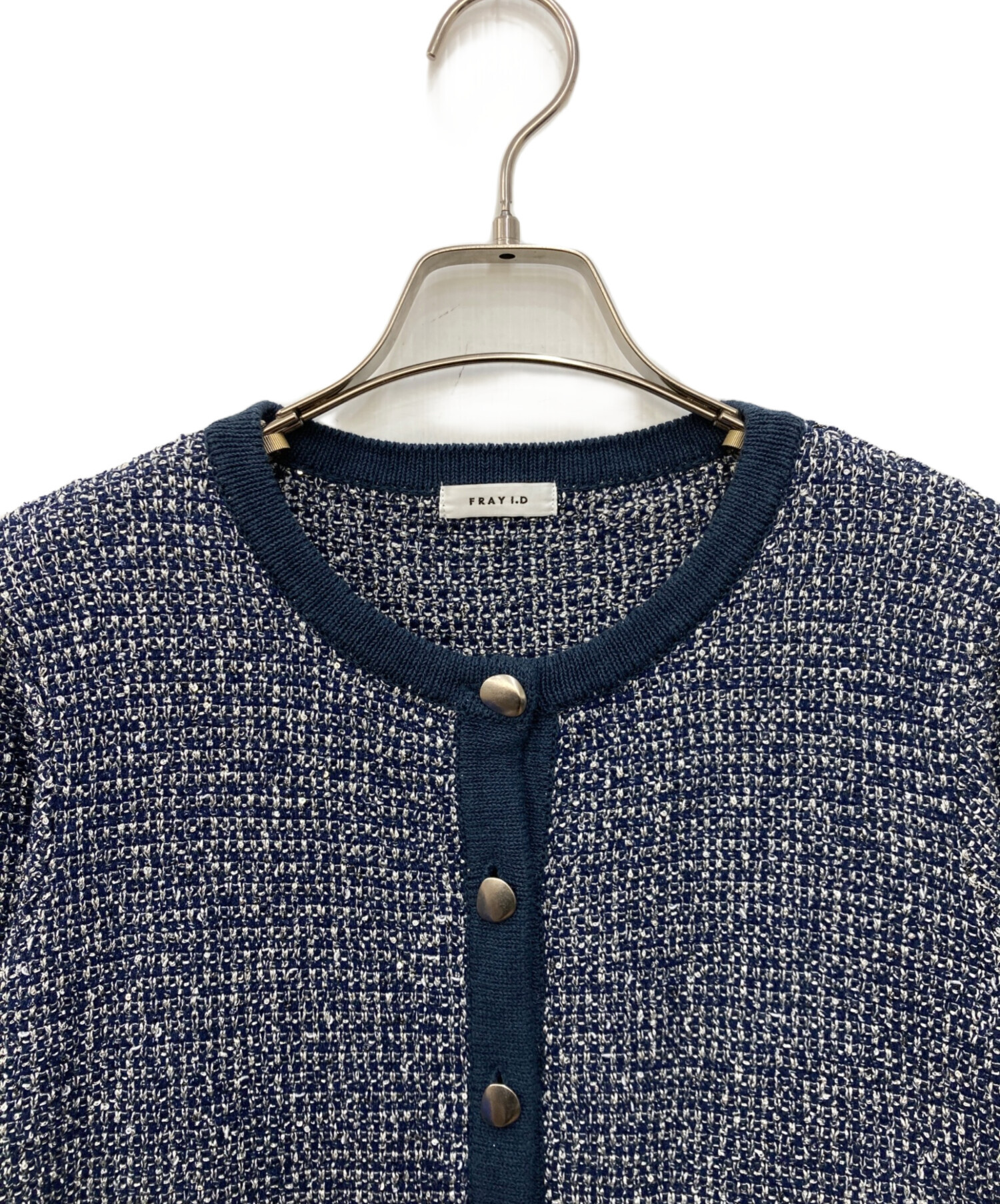 中古・古着通販】FRAY ID (フレイ アイディー) ラメツイードニット