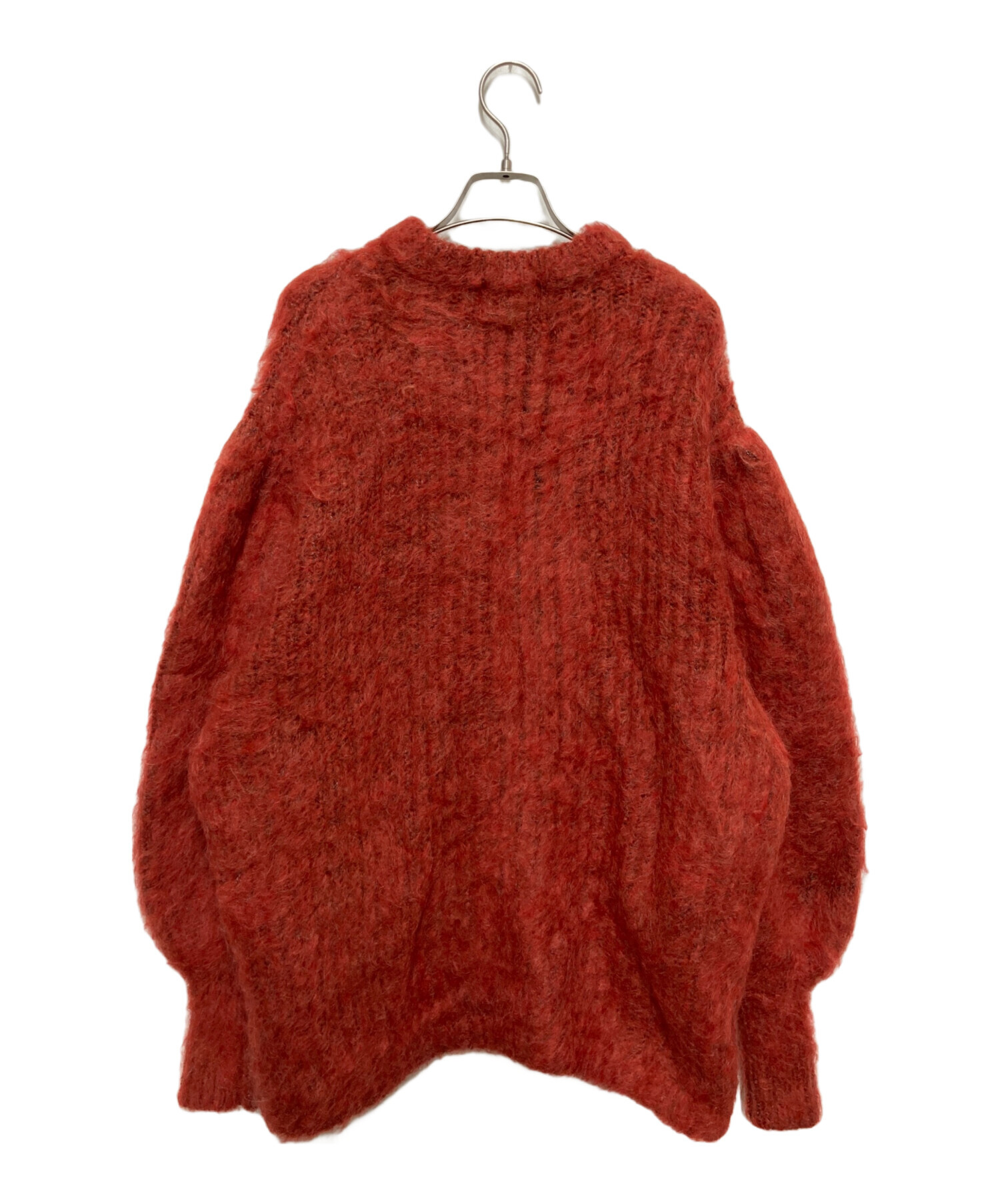中古・古着通販】CLANE (クラネ) COLOR MOHAIR SHAGGY CARDIGAN レッド 