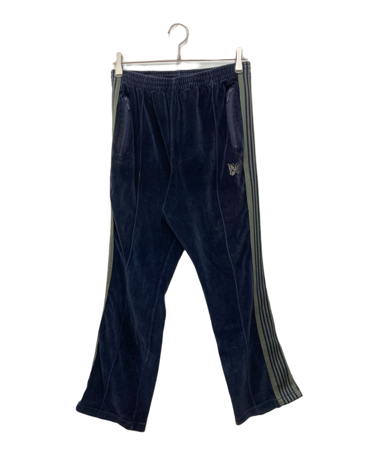 Needles トラックパンツ Mサイズ ベロア 中古・古着通販】Needles (ニードルズ) ベロアトラックパンツ Narrow