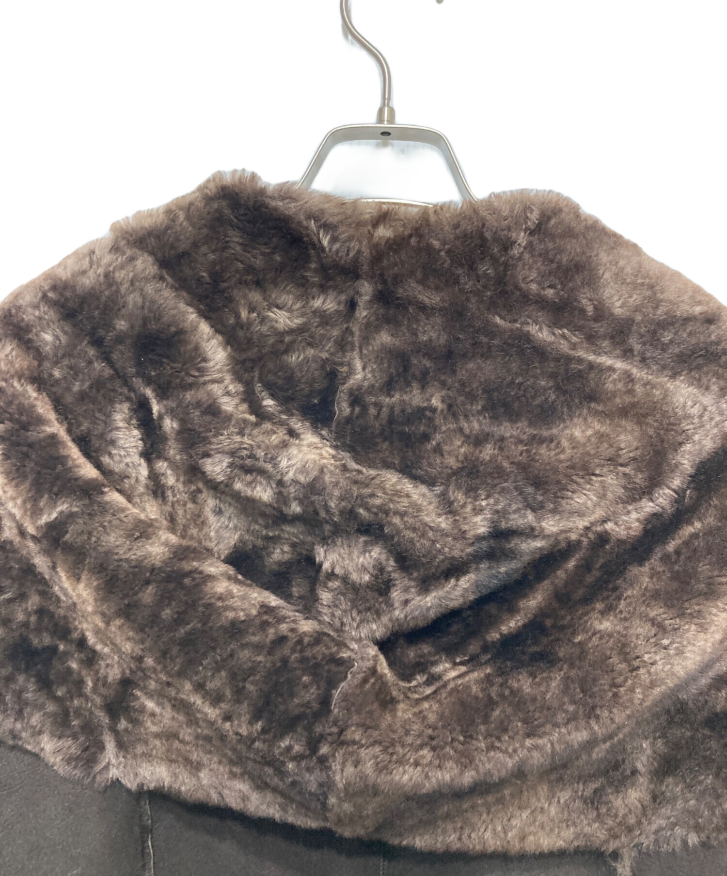 中古・古着通販】VINCE (ヴィンス) ムートンコート ブラウン サイズ:L