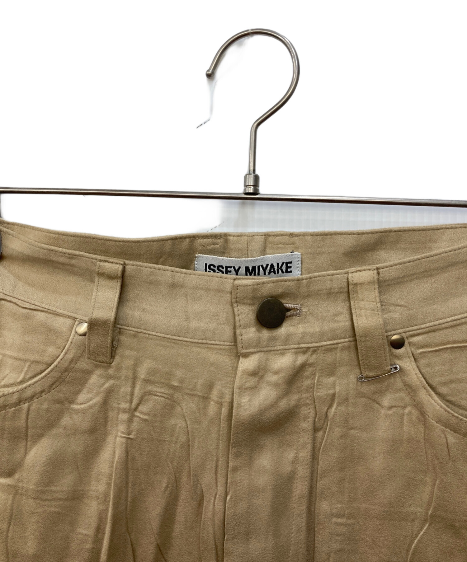 中古・古着通販】ISSEY MIYAKE (イッセイミヤケ) スウェードタッチシワ
