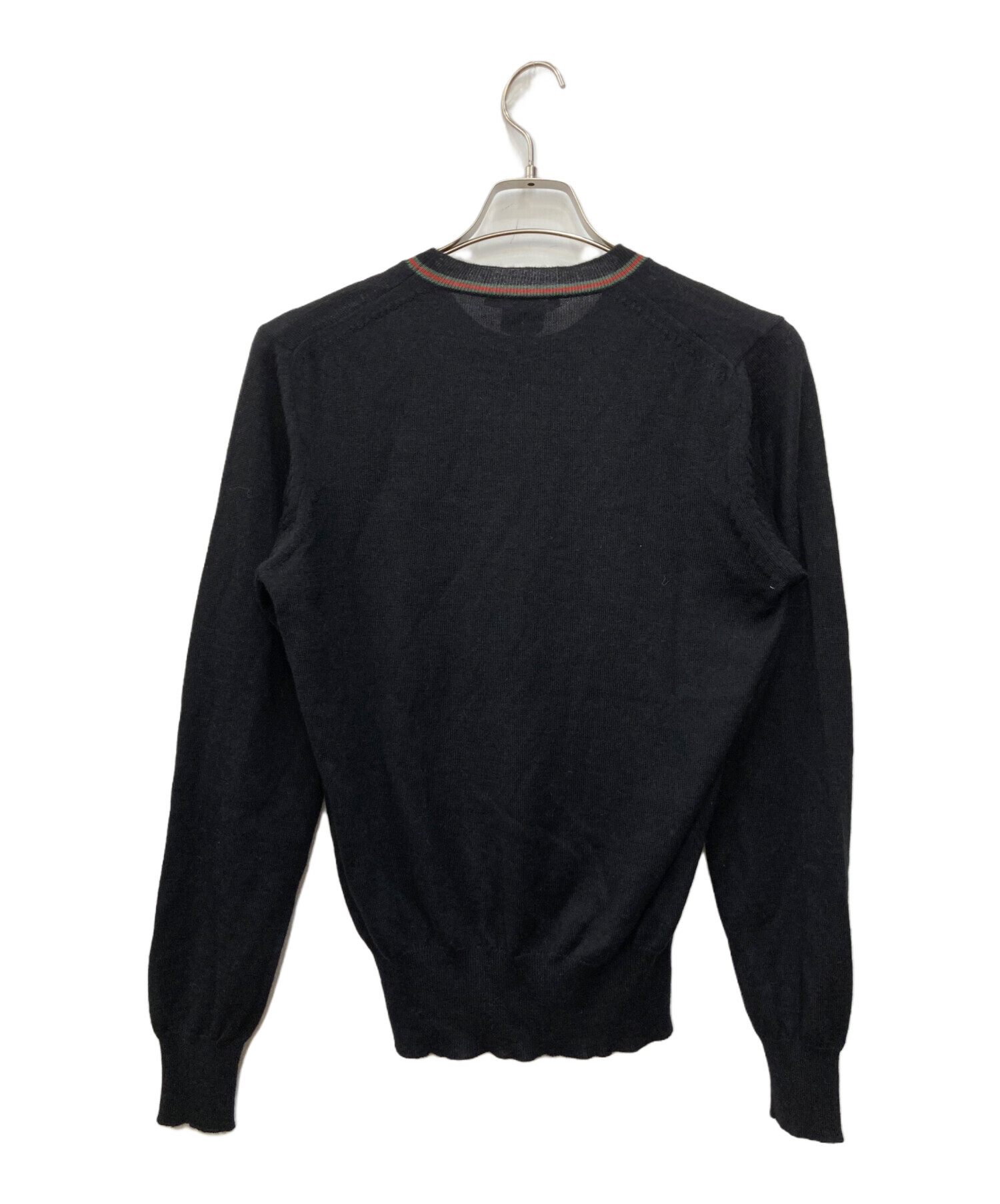中古・古着通販】GUCCI (グッチ) シルク混ニット ブラック サイズ:XS 