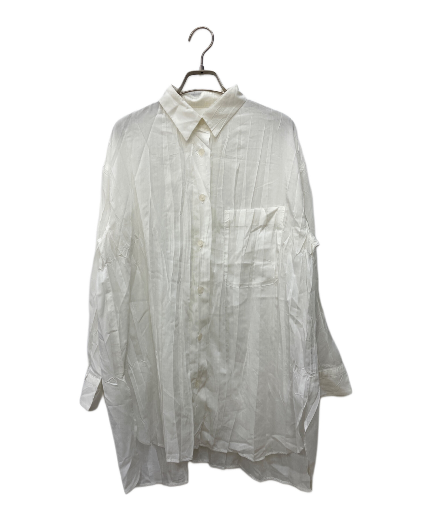 イッセイミヤケ ISSEY MIYAKE シャツ ブラウス 長袖 シワ加工 3 中古・古着通販】ISSEY MIYAKE (イッセイミヤケ) シワ加工シャツ