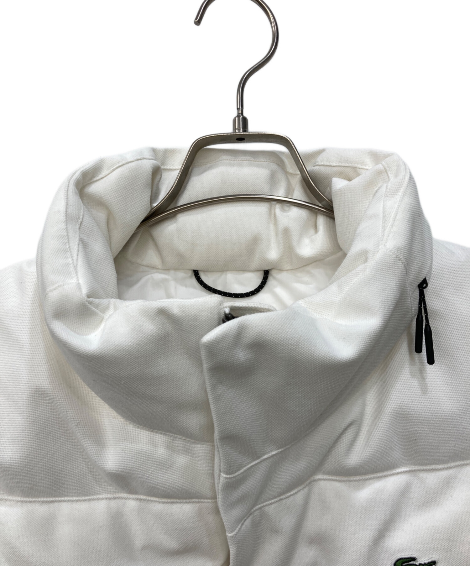 中古・古着通販】LACOSTE (ラコステ) ピケ ダウン ベスト ホワイト