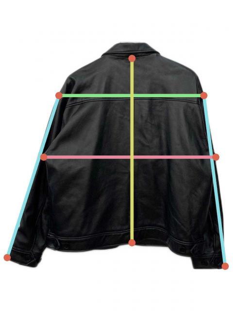 中古・古着通販】BEAMS (ビームス) ラムレザー ジップブルゾン